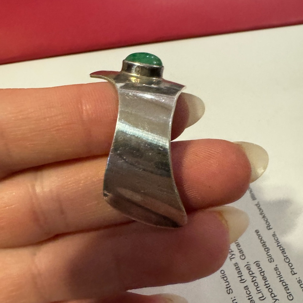 925 Sterling silver and turquoise cuff bracelet 18.4g - Picture 2 of 16